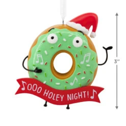 O Holey Night Donut Hallmark Ornament -Hallmark Gift Shop O Holey Night Donut Christmas Ornament 1HGO3295 04