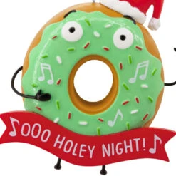 O Holey Night Donut Hallmark Ornament -Hallmark Gift Shop O Holey Night Donut Christmas Ornament 1HGO3295 06