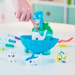 Crayola® Scribble Scrubbie Ocean Pets Lagoon Coloring Set 7 Crayola® Scribble Scrubbie Ocean Pets Lagoon Coloring Set -Hallmark Gift Shop Ocean Animal Figurines Color and Wash Creative Toy 11CRA2030 03
