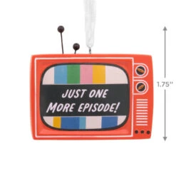 Binge Watcher Vintage TV Hallmark Ornament -Hallmark Gift Shop Old Fashioned TV Christmas Ornament 1HGO3448 04