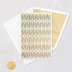 Hallmark Ombré Laser-Cut Geometric Pattern Blank Card -Hallmark Gift Shop Ombr LaserCut Geometric Pattern Blank Card 759LAD3028 04