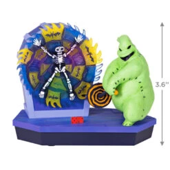 Hallmark Disney Tim Burton's The Nightmare Before Christmas 30th Anniversary Mr. Oogie Boogie Musical Ornament With Light And Motion -Hallmark Gift Shop Oogie Boogie Keepsake Ornament 4499QXD6739 03