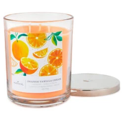 Hallmark Orange Vanilla Cream 3-Wick Jar Candle, 16 Oz. 7 Hallmark Orange Vanilla Cream 3-Wick Jar Candle, 16 Oz. -Hallmark Gift Shop Orange Vanilla Cream 3Wick Jar Candle 1BGC1062 03