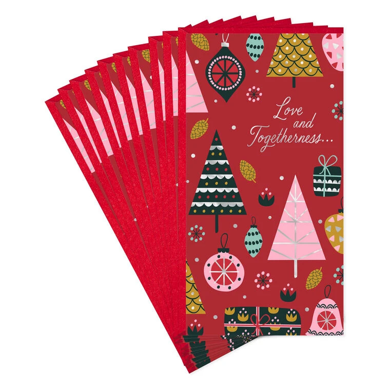 Hallmark Love And Togetherness Money Holder Christmas Cards, Pack Of 10 3 Hallmark Love And Togetherness Money Holder Christmas Cards, Pack Of 10