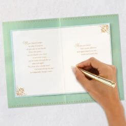 Hallmark All You Are To Our Family Birthday Card For Mom -Hallmark Gift Shop Ornate Gold Frame on Blue Birthday Card for Mom 859FBD4760 07