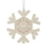 Our First Christmas Snowflake Hallmark Ornament -Hallmark Gift Shop Our First Christmas White Snowflake Ornament 1HGO3639 01