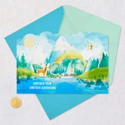 Hallmark Another Year, Another Adventure 3D Pop-Up Birthday Card -Hallmark Gift Shop Outdoor Wilderness Scene 3D PopUp Birthday Card 699WDR1216 05