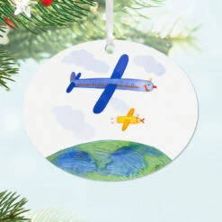 Hallmark Design-Your-Own Horizontal Oval Metal Personalized Ornament, Custom Photo -Hallmark Gift Shop Oval Personalized Ornament 1OFM1007B1 02