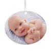 Hallmark Horizontal Oval Metal Personalized Ornament, Custom Photo -Hallmark Gift Shop Oval Personalized Ornament 1OFM1007B2 01