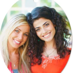 Hallmark Vertical Oval Metal Personalized Ornament, Custom Photo -Hallmark Gift Shop Oval Personalized Ornament 1OFM1008B2 06