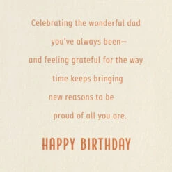 Hallmark Grateful For All The Reasons To Be Proud Birthday Card For Dad -Hallmark Gift Shop Oval Placard on Copper Birthday Card for Dad 699MAN4405 02