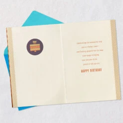 Hallmark Grateful For All The Reasons To Be Proud Birthday Card For Dad -Hallmark Gift Shop Oval Placard on Copper Birthday Card for Dad 699MAN4405 03