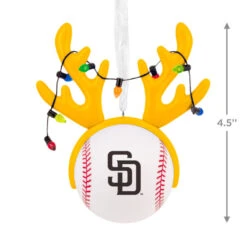 MLB San Diego Padres™ Reindeer Baseball Hallmark Ornament -Hallmark Gift Shop Padres Reindeer Baseball Christmas Ornament 1OSL2712 04