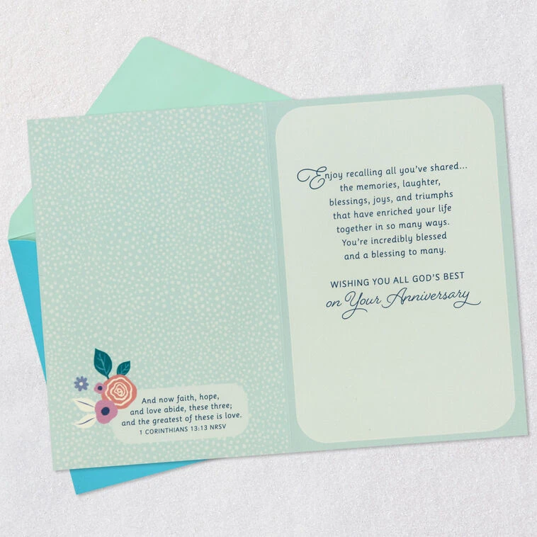 Hallmark Incredibly Blessed Religious Anniversary Card 6 Hallmark Incredibly Blessed Religious Anniversary Card - Image 4