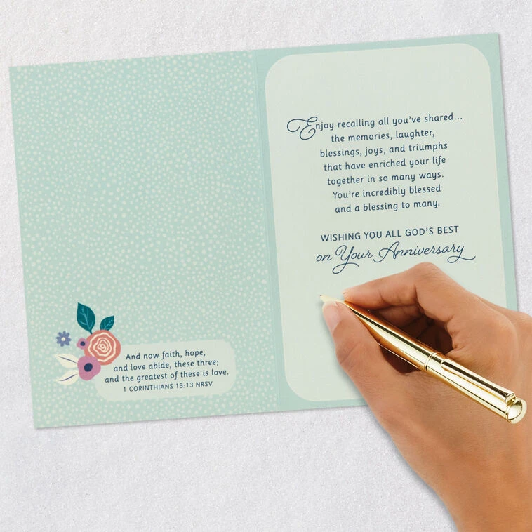 Hallmark Incredibly Blessed Religious Anniversary Card 9 Hallmark Incredibly Blessed Religious Anniversary Card - Image 7