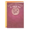 Hallmark Sassy, Kick-Assy, Fun-in-Your-Glassy Birthday Card With Detachable Button -Hallmark Gift Shop Pair With Wine Birthday Card With Button 699IMI1129 01