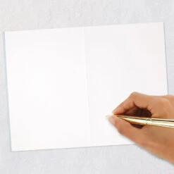 Hallmark Tropical Leaves And Purple Flowers Blank Card -Hallmark Gift Shop Palm and Monstera Leaves with Purple Flowers Blank Card 859LAD4547 05