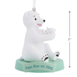 Papa Bear New Dad 2025 Hallmark Ornament -Hallmark Gift Shop Papa Bear New Dad 2025 Christmas Ornament 1HGO3580 04