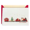 Hallmark Santa Claus Express Train Christmas Card -Hallmark Gift Shop Paper Craft Train Christmas Card 699IXC7064 01