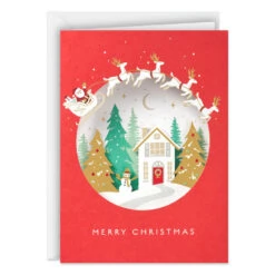 Hallmark Cozy Winter Home Boxed Christmas Cards, Pack Of 8 -Hallmark Gift Shop Paper Wonder Winter Home Boxed Christmas Cards 1XPX2626 02