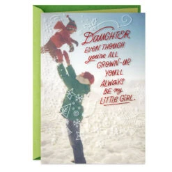Hallmark You'll Always Be My Little Girl Christmas Card For Daughter