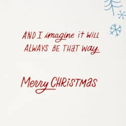 Hallmark You'll Always Be My Little Girl Christmas Card For Daughter -Hallmark Gift Shop Parent and Child Playing in Snow Daughter Christmas Card 659XZH1653 03