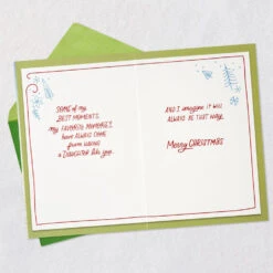 Hallmark You'll Always Be My Little Girl Christmas Card For Daughter -Hallmark Gift Shop Parent and Child Playing in Snow Daughter Christmas Card 659XZH1653 04