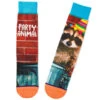 Hallmark Party Animal Raccoon Fun Crew Socks -Hallmark Gift Shop Party Animal Raccoon Novelty Crew Socks 1SOX2081 01