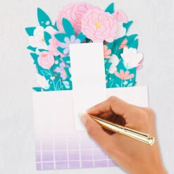 Hallmark Flower Bouquet Have A Beautiful Day 3D Pop-Up Card -Hallmark Gift Shop Pastel Flowers Have a Beautiful Day 3D PopUp Card 799WDR1207 05