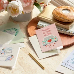 Hallmark Celebrating The Happily-Ever-Aftering Assorted Engagement And Wedding Cards, Pack Of 16 -Hallmark Gift Shop Pastel Wedding and Engagement Cards Assortment 5STZ1331 07