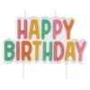 Gold And Pastel Lettering Happy Birthday Candle -Hallmark Gift Shop Pastel and Gold Happy Birthday Cake Candle 3CPP1330 01
