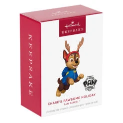 Hallmark Paw Patrol™ Chase's Pawsome Holiday Ornament -Hallmark Gift Shop Paw Patrol Chase Dog in Antlers Keepsake Ornament 5QXI8132 08