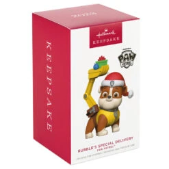 Hallmark Paw Patrol™ Rubble's Special Delivery Ornament -Hallmark Gift Shop Paw Patrol Rubble Keepsake Ornament 1899QXI7349 04