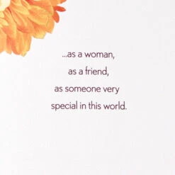 Hallmark Beautifully Exceptional Birthday Card For Her -Hallmark Gift Shop Peach and Burgundy Flowers Birthday Card for Woman 699HBD4873 03