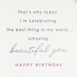 Hallmark The Best Thing In My World Birthday Card For Wife -Hallmark Gift Shop Peacock Design Birthday Card for Wife 759FBD4872 03