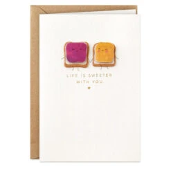 Hallmark Life Is Sweeter With You Romantic Anniversary Card