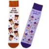Hallmark Peanut Butter And Jelly Better Together Funny Crew Socks -Hallmark Gift Shop Peanut Butter and Jelly Novelty Crew Socks 1SOX2093 01