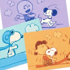 Hallmark Peanuts® 75th Anniversary Nostalgic Scenes Assorted Blank Mini Note Cards, Pack Of 12 -Hallmark Gift Shop Peanuts 75 Years Comic Strip Mini Note Cards Pack 3NOT1525 03