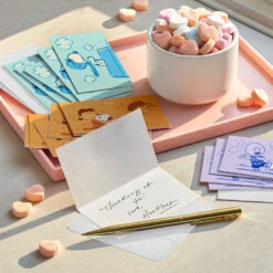 Hallmark Peanuts® 75th Anniversary Nostalgic Scenes Assorted Blank Mini Note Cards, Pack Of 12 -Hallmark Gift Shop Peanuts 75 Years Comic Strip Mini Note Cards Pack 3NOT1525 06