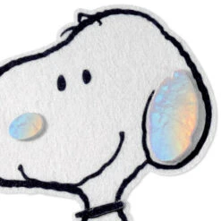 Hallmark Peanuts® 75th Anniversary Felt Snoopy Blank Card -Hallmark Gift Shop Peanuts 75th Anniversary Felt Snoopy Blank Card 1059LAD3129 03