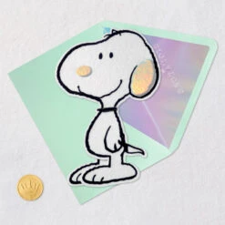 Hallmark Peanuts® 75th Anniversary Felt Snoopy Blank Card -Hallmark Gift Shop Peanuts 75th Anniversary Felt Snoopy Blank Card 1059LAD3129 04