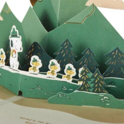 Hallmark Peanuts® Beagle Scouts New Adventures Ahead 3D Pop-Up Card -Hallmark Gift Shop Peanuts Beagle Scouts Snoopy 3D PopUp Card 1499LAD3046 05