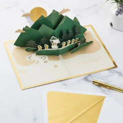 Hallmark Peanuts® Beagle Scouts New Adventures Ahead 3D Pop-Up Card -Hallmark Gift Shop Peanuts Beagle Scouts Snoopy 3D PopUp Card 1499LAD3046 08