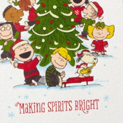Hallmark Peanuts® Gang Caroling Around Tree Boxed Christmas Cards, Pack Of 16 -Hallmark Gift Shop Peanuts Caroling Around Tree Boxed Christmas Cards 1XPX1101 05