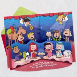 Hallmark Peanuts® Blessings And Joy Nativity Scene Musical Pop-Up Christmas Card -Hallmark Gift Shop Peanuts Christmas Pageant Musical PopUp Christmas Card 799XOD2074 03