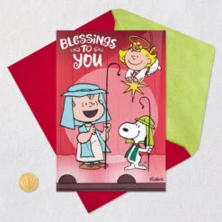 Hallmark Peanuts® Blessings And Joy Nativity Scene Musical Pop-Up Christmas Card -Hallmark Gift Shop Peanuts Christmas Pageant Musical PopUp Christmas Card 799XOD2074 05