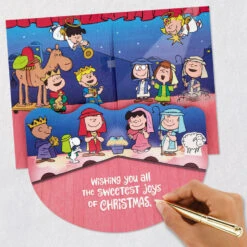 Hallmark Peanuts® Blessings And Joy Nativity Scene Musical Pop-Up Christmas Card -Hallmark Gift Shop Peanuts Christmas Pageant Musical PopUp Christmas Card 799XOD2074 06