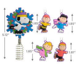 Mini Peanuts® Hallmark Tree Topper And Ornaments, Set Of 5 -Hallmark Gift Shop Peanuts Christmas Tree Topper and Ornaments 3HCM2928 04