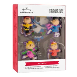 Mini Peanuts® Hallmark Tree Topper And Ornaments, Set Of 5 -Hallmark Gift Shop Peanuts Christmas Tree Topper and Ornaments 3HCM2928 08