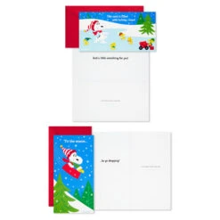 Hallmark Peanuts® Gang Assorted Money Holder Boxed Christmas Cards, Pack Of 36 -Hallmark Gift Shop Peanuts Gang Assorted Money Holder Boxed Christmas Cards 5CZE1034 03